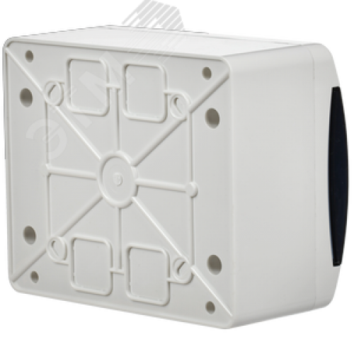 Корпус пластиковый навесной на 6 модулей ЩРН-П-6 IP41 UNION Compact черная прозрачная дверь