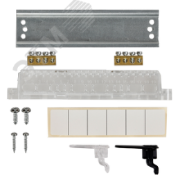 Корпус пластиковый навесной на 6 модулей ЩРН-П-6 IP41 UNION Compact черная прозрачная дверь