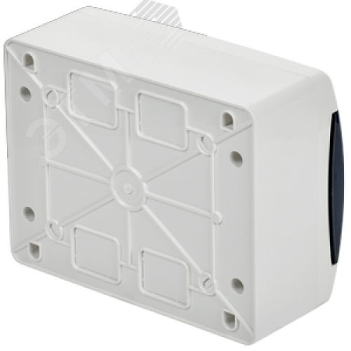 Корпус пластиковый навесной на 8 модулей ЩРН-П-8 IP41 UNION Compact черная прозрачная дверь