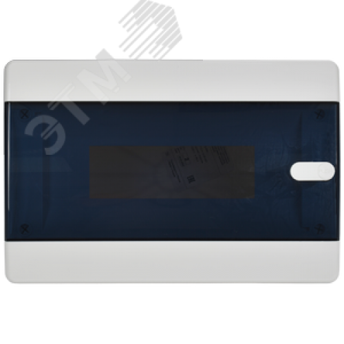 Корпус пластиковый навесной на 12 модулей ЩРН-П-12 IP41 UNION Compact черная прозрачная дверь