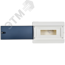 Корпус пластиковый навесной на 12 модулей ЩРН-П-12 IP41 UNION Compact черная прозрачная дверь