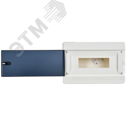 Корпус пластиковый навесной на 12 модулей ЩРН-П-12 IP41 UNION Compact черная прозрачная дверь