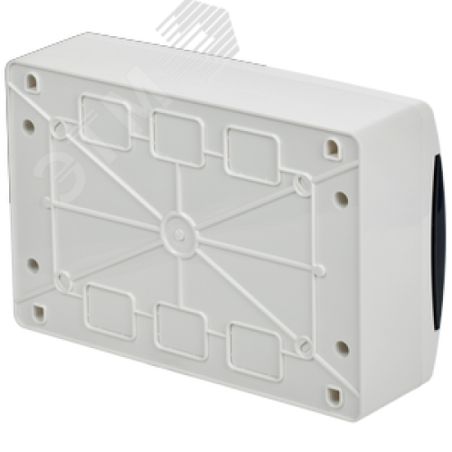 Корпус пластиковый навесной на 12 модулей ЩРН-П-12 IP41 UNION Compact черная прозрачная дверь