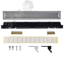 Корпус пластиковый навесной на 12 модулей ЩРН-П-12 IP41 UNION Compact черная прозрачная дверь