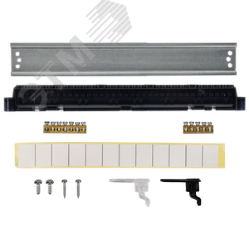 Корпус пластиковый навесной на 12 модулей ЩРН-П-12 IP41 UNION Compact черная прозрачная дверь