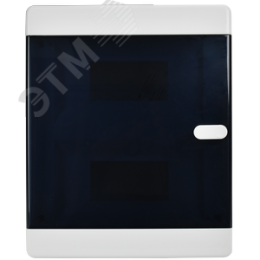 Корпус пластиковый навесной на 18 модулей ЩРН-П-18 IP41 UNION Compact черная прозрачная дверь