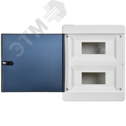 Корпус пластиковый навесной на 18 модулей ЩРН-П-18 IP41 UNION Compact черная прозрачная дверь