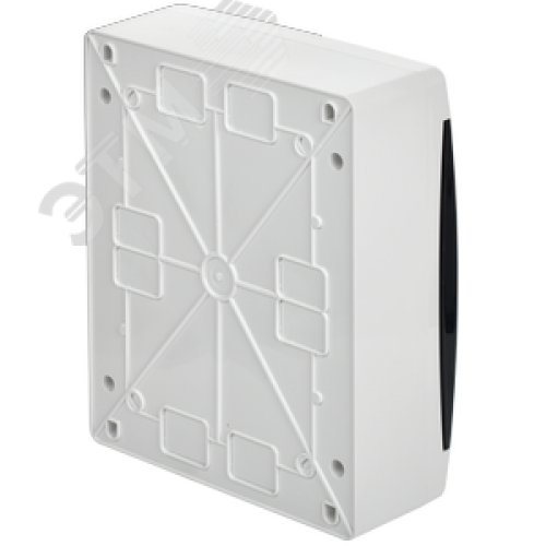 Корпус пластиковый навесной на 18 модулей ЩРН-П-18 IP41 UNION Compact черная прозрачная дверь