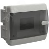 Корпус пластиковый встраиваемый на 6 модулей ЩРВ-П-6 IP41 UNION Compact черная прозрачная дверь