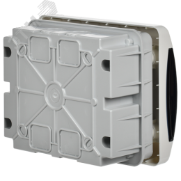 Корпус пластиковый встраиваемый на 6 модулей ЩРВ-П-6 IP41 UNION Compact черная прозрачная дверь