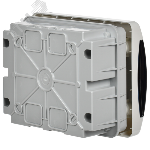 Корпус пластиковый встраиваемый на 6 модулей ЩРВ-П-6 IP41 UNION Compact черная прозрачная дверь