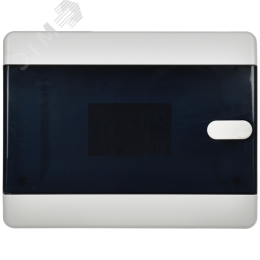 Корпус пластиковый встраиваемый на 8 модулей ЩРВ-П-8 IP41 UNION Compact черная прозрачная дверь