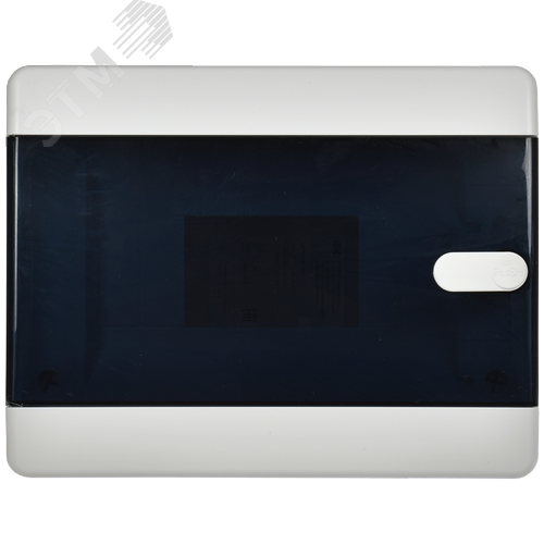 Корпус пластиковый встраиваемый на 8 модулей ЩРВ-П-8 IP41 UNION Compact черная прозрачная дверь