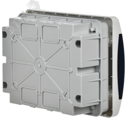 Корпус пластиковый встраиваемый на 8 модулей ЩРВ-П-8 IP41 UNION Compact черная прозрачная дверь