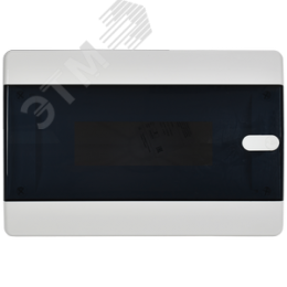 Корпус пластиковый встраиваемый на 12 модулей ЩРВ-П-12 IP41 UNION Compact черная прозрачная дверь