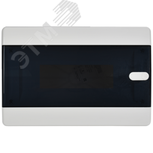 Корпус пластиковый встраиваемый на 12 модулей ЩРВ-П-12 IP41 UNION Compact черная прозрачная дверь