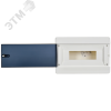 Корпус пластиковый встраиваемый на 12 модулей ЩРВ-П-12 IP41 UNION Compact черная прозрачная дверь