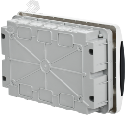 Корпус пластиковый встраиваемый на 12 модулей ЩРВ-П-12 IP41 UNION Compact черная прозрачная дверь