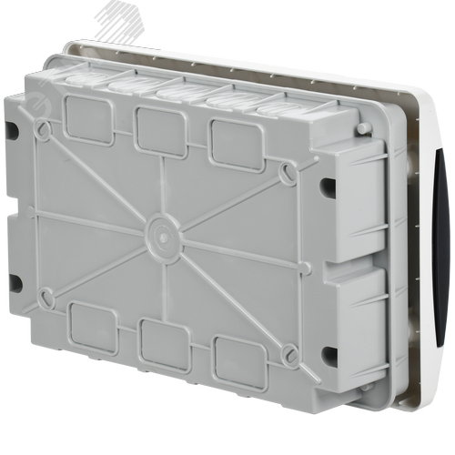 Корпус пластиковый встраиваемый на 12 модулей ЩРВ-П-12 IP41 UNION Compact черная прозрачная дверь