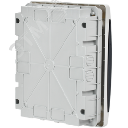 Корпус пластиковый встраиваемый на 18 модулей ЩРВ-П-18 IP41 UNION Compact черная прозрачная дверь