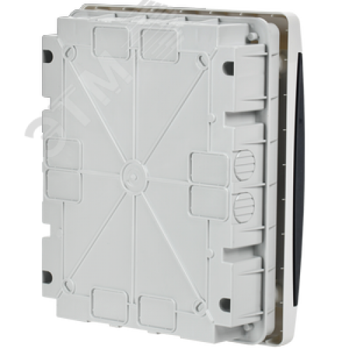 Корпус пластиковый встраиваемый на 18 модулей ЩРВ-П-18 IP41 UNION Compact черная прозрачная дверь