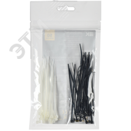 Набор хомутов 2,5х100 (25б. 25ч) (50шт/упак)