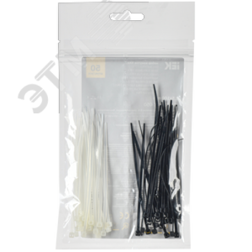 Набор хомутов 2,5х100 (25б. 25ч) (50шт/упак)