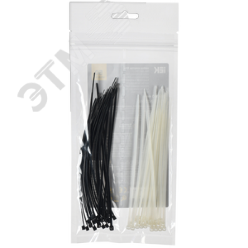 Набор хомутов 2,5х150 (25б. 25ч) (50шт/упак)