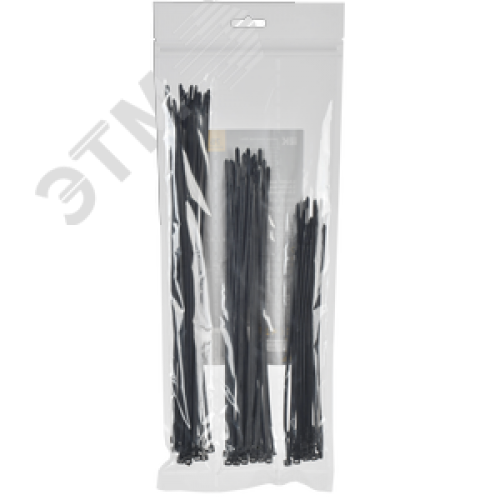 Набор хомутов 3,6х200, 3,6х250, 3,6х300 чер. (75шт/упак)