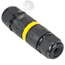 Коннектор кабельный герметичный WTP-102 3 PIN IP68