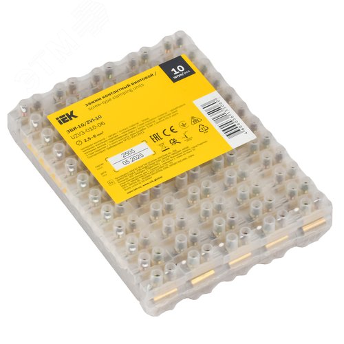 Клеммник ЗВИ-10 2.5-6мм.кв. 12пар