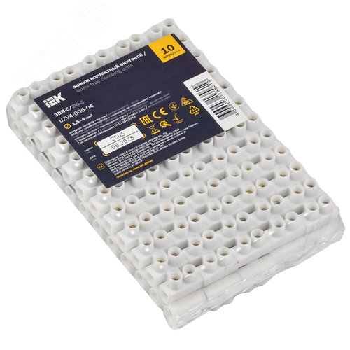 Клеммник ЗВИ-5 1.5-4мм.кв. 12пар не поддерживающий горения