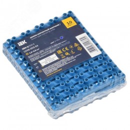 Зажим винтовой ЗВИ-3 1-2.5 мм.кв. 12пар не поддерживающий горение синий