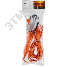 Светильник переносной УП-1Р плоская вилка (с выключателем) 2Р/10м 2х0,75 IEK