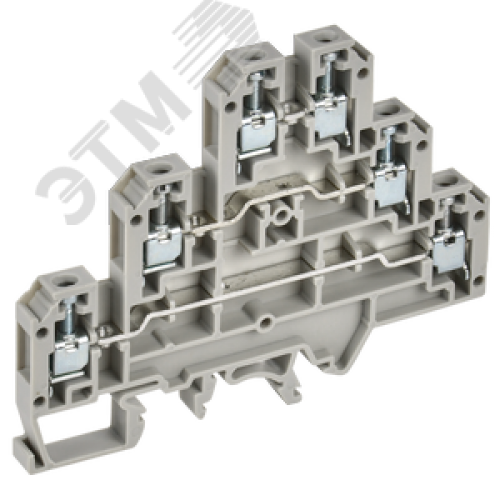 ARMAFIX Клемма винтовая CTS-ML 3 ур. 2,5мм2 серая IEK