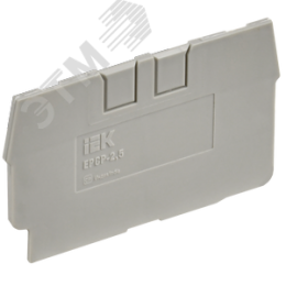 Заглушка для CP 2,5мм2 серая IEK