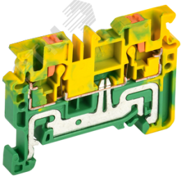 ARMAFIX Клемма пружинная Push-in CP-PEN земля 2,5мм2 желто-зеленая IEK