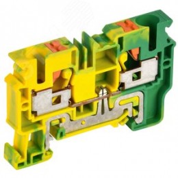 ARMAFIX Клемма пружинная Push-in CP-PEN земля 10мм2 желто-зеленая IEK