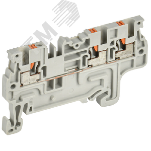 ARMAFIX Клемма пружинная Push-in CP-MC 3 вывода 1,5мм2 серая IEK