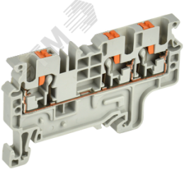 ARMAFIX Клемма пружинная Push-in CP-MC 3 вывода 2,5мм2 серая IEK