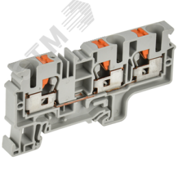 ARMAFIX Клемма пружинная Push-in CP-MC 3 вывода 10мм2 серая IEK