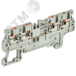 ARMAFIX Клемма пружинная Push-in CP-MC 4 вывода 1,5мм2 серая IEK