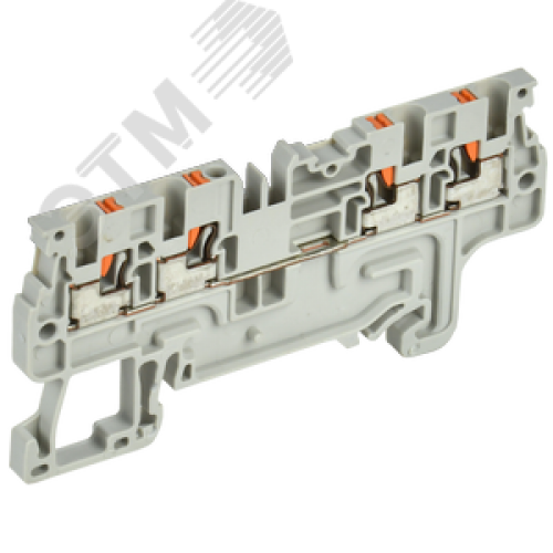 ARMAFIX Клемма пружинная Push-in CP-MC 4 вывода 1,5мм2 серая IEK