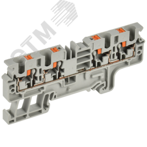 ARMAFIX Клемма пружинная Push-in CP-MC 4 вывода 4мм2 серая IEK