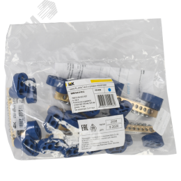 Шина N ноль на двух угловых изоляторах ШНИ-6х9-8-У2-С