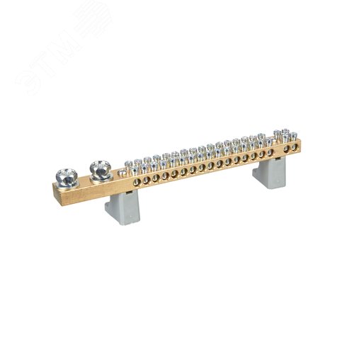 Шина N ноль'' на двух угловых изоляторах 200А Ш НИ-10х18-36-L2-С ''