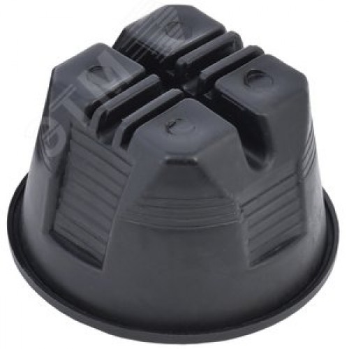 Держатель проводника круглого 8 мм для плоской кровли пластик с бетоном