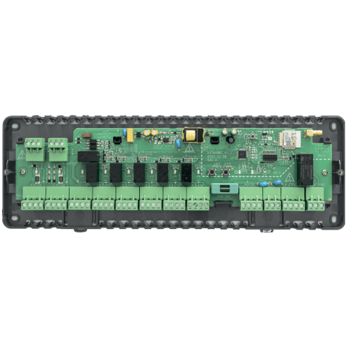 Центр коммутации с 6-тью беспроводными зонами ZigBee + 2-мя проводными зоны, 230 В
