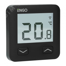 Терморегулятор, проводной, программируемый, встраиваемый, с возможностью подключения выносного датчика, Wi-Fi, черный