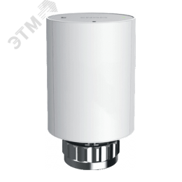 Клапан радиаторный термостатический беспроводной M30x1,5 с адаптером клапана RA, с батарейным питанием, белый 868 МГц